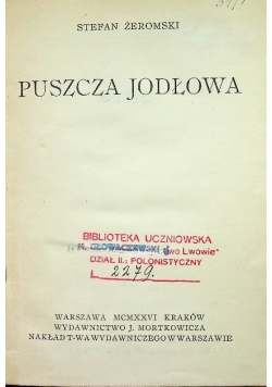 Puszcza jodłowa 1926r