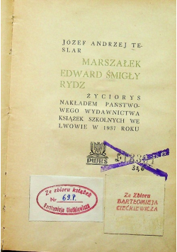 Marszałek Edward Śmigły Rydz 1937 r.