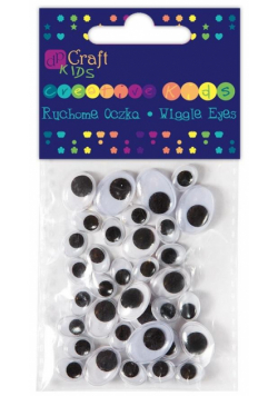 Ruchome oczka owalne 36szt mix