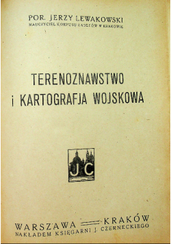 Terenoznawstwo i kartografja wojskowa 1920 r.