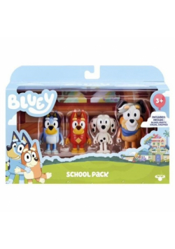 Bluey Figurki 4-Pak Szkolna Paczka