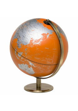 Globus podświetlany - Orange Globe Light 25cm