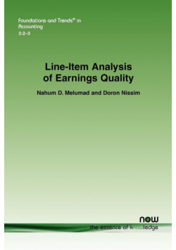 Line-Item Analysis of Earnings Quality