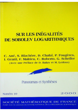 Sur les inegalites de sobolev logarithmiques