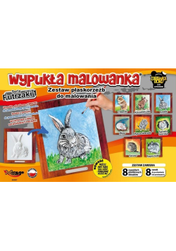 Wypukła malowanka - Futrzaki S1 Zestaw 8 wzorów