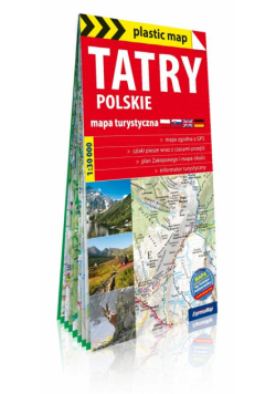 Plastic map Tatry Polskie 1: 30 000 mapa tur.