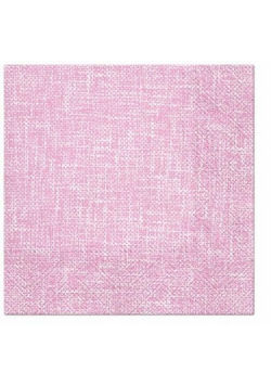 Serwetki Rózowe płótno 33x33cm 20szt