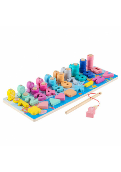 MONTESSORI DREWNIANA Zabawka Edukacyjna SMILY PLAY