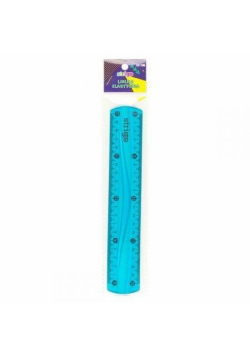 Linijka elastyczna 20 cm niebieska STRIGO