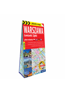 Warszawa Łomianki Ząbki foliowany plan miasta 1:26 000
