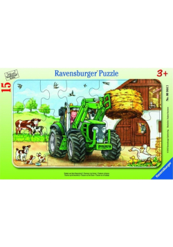 Puzzle 15 Traktor na polu