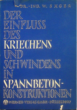 Der Einfluss Des Kriechens Und Schwindens in Spanbeton - Konstruktionen