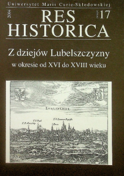 Res Historica Zeszyt 17