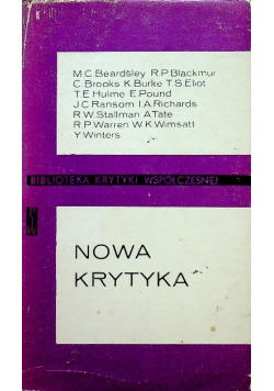 Nowa krytyka Antologia