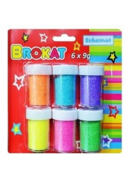 Brokat laser 6 kolorów x 9g