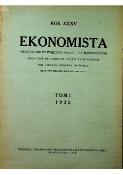 Ekonomista Tom I 1935 r.