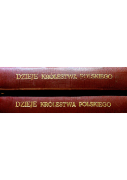 Dzieje Królestwa Polskiego Tom I i II 1820 r.