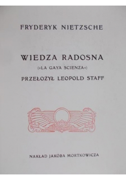 Wiedza Radosna Reprint z 1911 r.