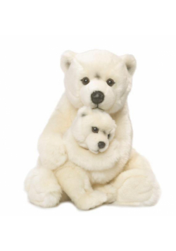 Niedźwiedź polarny z dzieckiem 28 cm WWF
