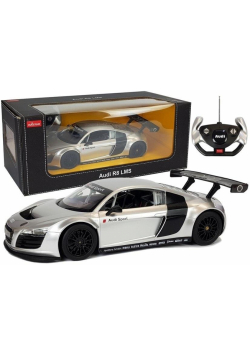 Auto R/C Audi R8 LMS Rastar 1:14 srebrne