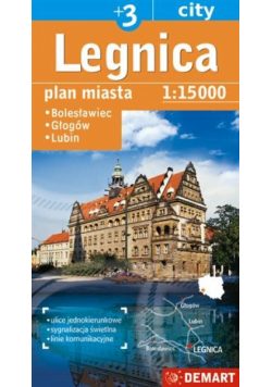 Plan miasta Legnica +3 1:15 000 DEMART