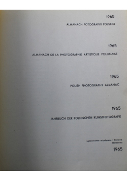 Almanach fotografiki polskiej 1965
