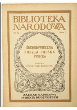 Średniowieczna poezja polska świecka