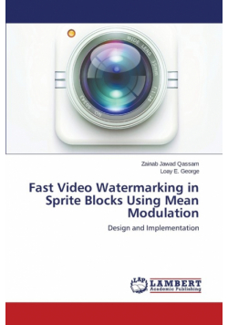 Fast Video Watermarking in Sprite Blocks Using Mean Modulation
