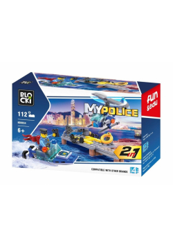 Klocki Blocki MyPolice 2w1 112 el.