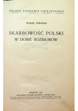 Skarbowość Polski w dobie rozbiorów, 1937r.