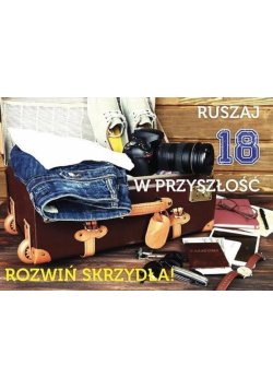 Karnet B6 3DV-151 Urodziny 18 Ruszaj w przyszłość