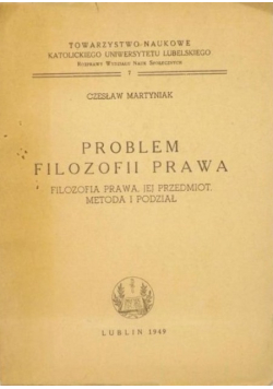 Problem filozofii prawa, 1949 r.