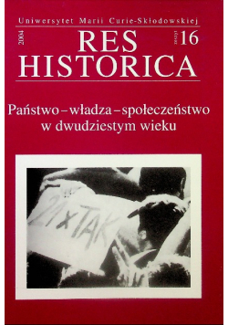 Res historica zeszyt 16