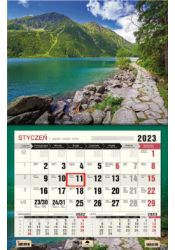 Kalendarz 2023 ścienny jednodzielny 3 XL Tatry