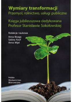 Wymiary transformacji. Przemysł, rolnictwo, usługi publiczne. Księga jubileuszowa dedykowana Profeso