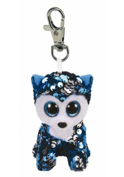 Beanie Boos - Cekinowy Husky 8,5cm brelok