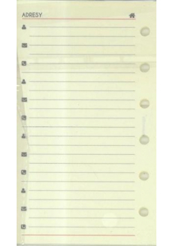 Wkład do organizera MEM/K Adresy ANTRA