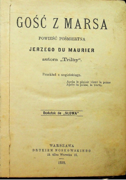 Gość z Marsa 1898 r.