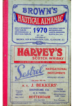 Nautical almanac daily tide tables for 1970