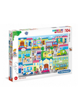 Puzzle 104 Super kolor In the city