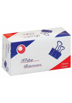 Klipy biurowe 15mm 12szt
