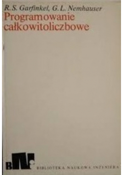 Programowanie całkowitoliczbowe