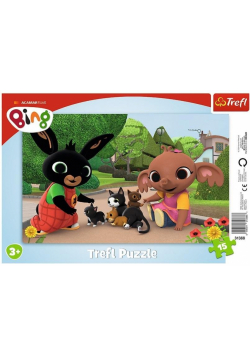 Puzzle ramkowe 15 Zabawy z kotkami TREFL