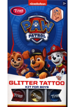Tatuaże brokatowe Psi Patrol dla chłopców