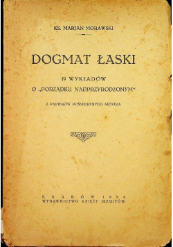 Dogmat łaski 1924 r .