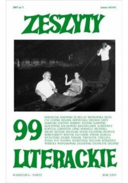 Zeszyty literackie 99 3/2007