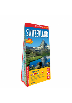 Szwajcaria Switzerland laminowana mapa samochodowo-turystyczna; 1:350 000