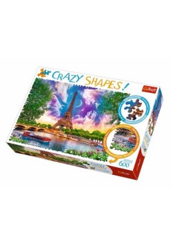 Puzzle 600 Crazy Shapes Niebo nad Paryżem TREFL