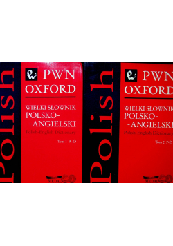 Wielki słownik polsko - angielski  Tom I i II