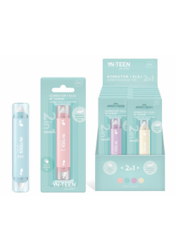Korektor i klej w taśmie Pastel